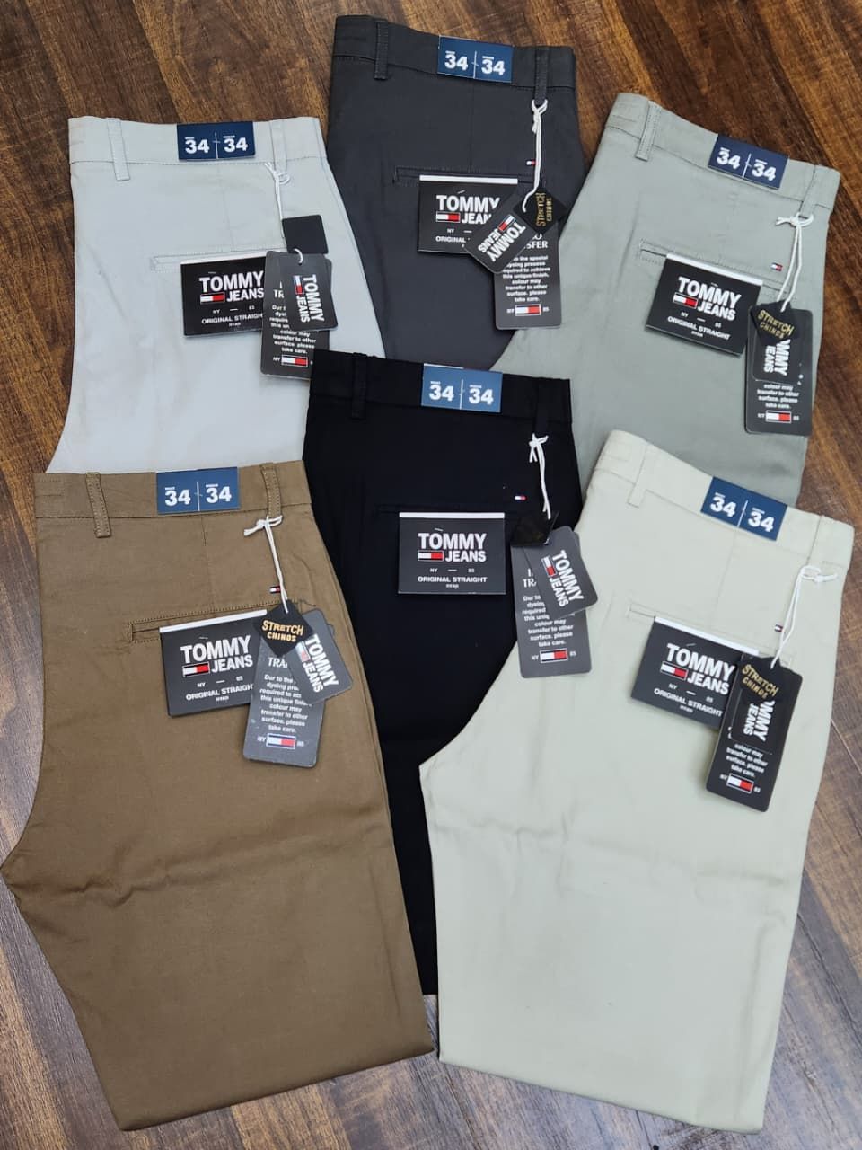 Tommy Hilfiger Premium Quality Twill cotton Men&#39;s Casual Trouser - 45 Pc