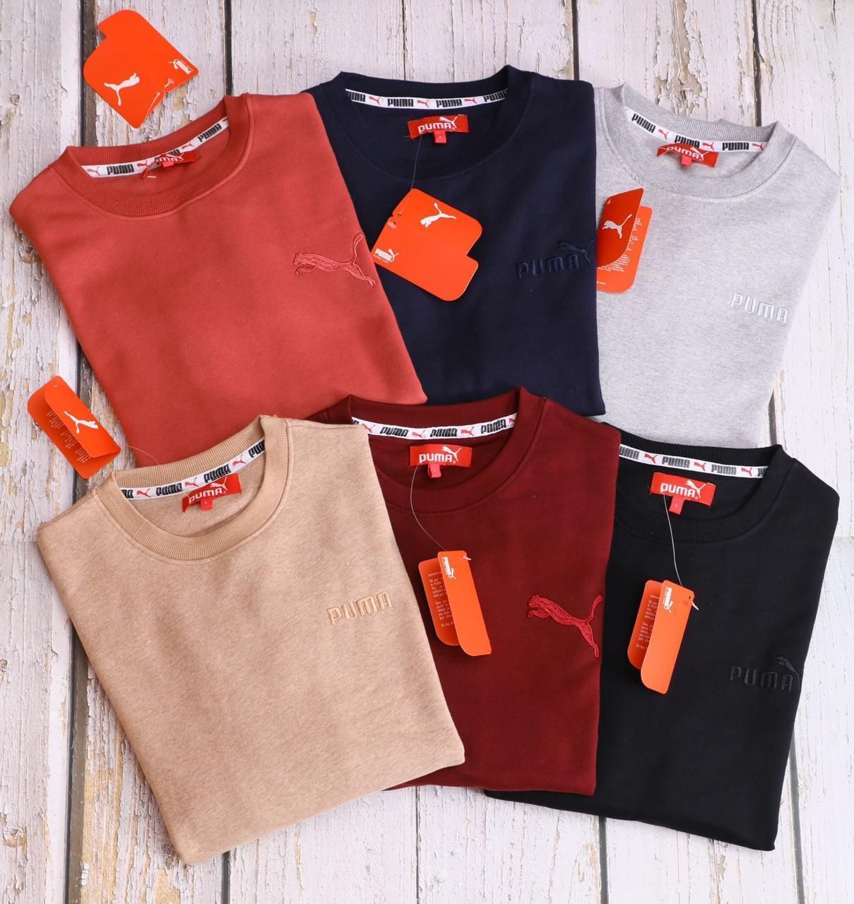 Puma Premium Quality Cotton Round Neck Full Sleeve Men&#39;s Sweatshirt - 54 Pc