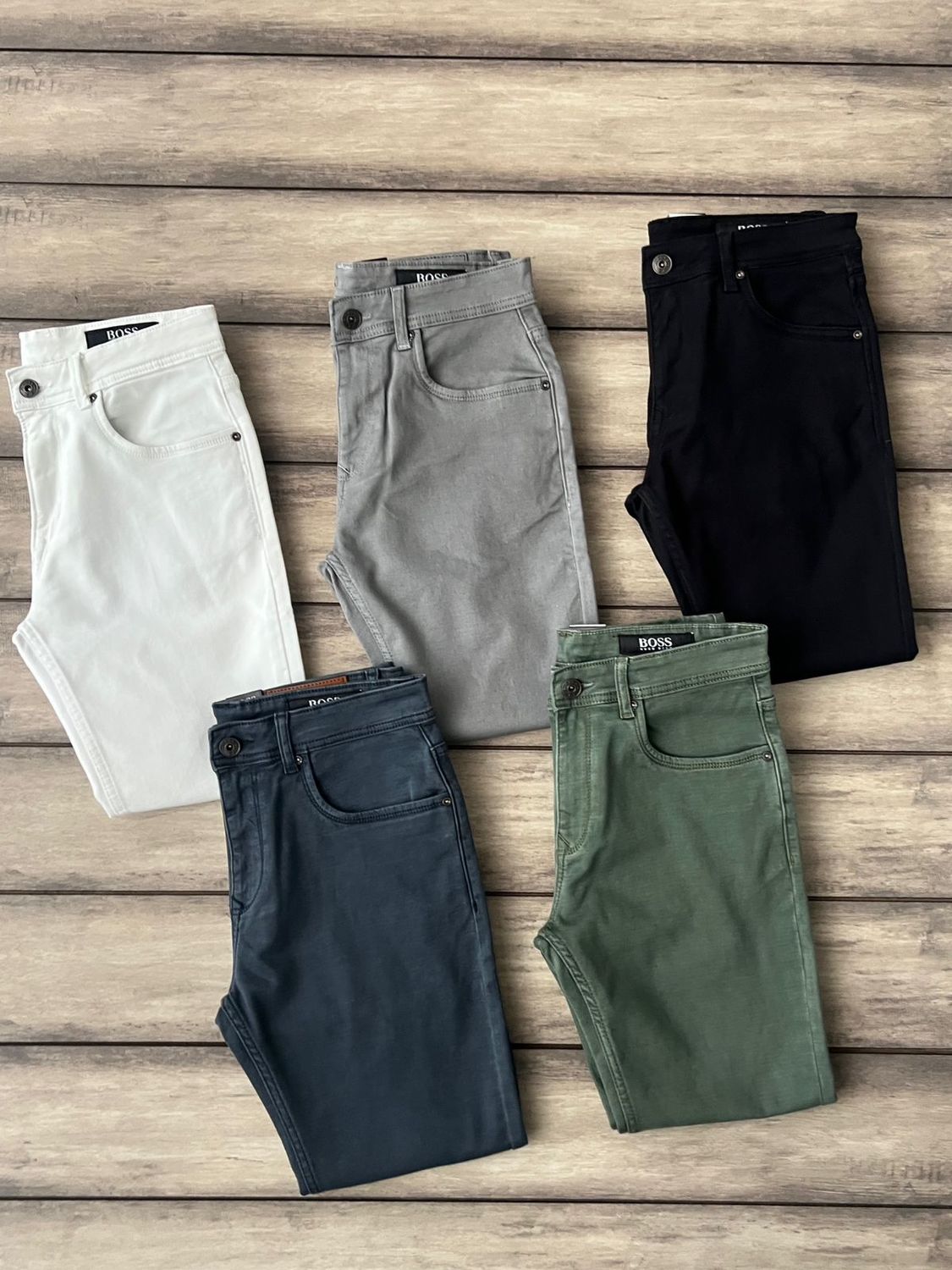 Hugo Boss Premium Quality Dobby Fabric Ankle Fit Men's Denim Jeans - 40 Pc