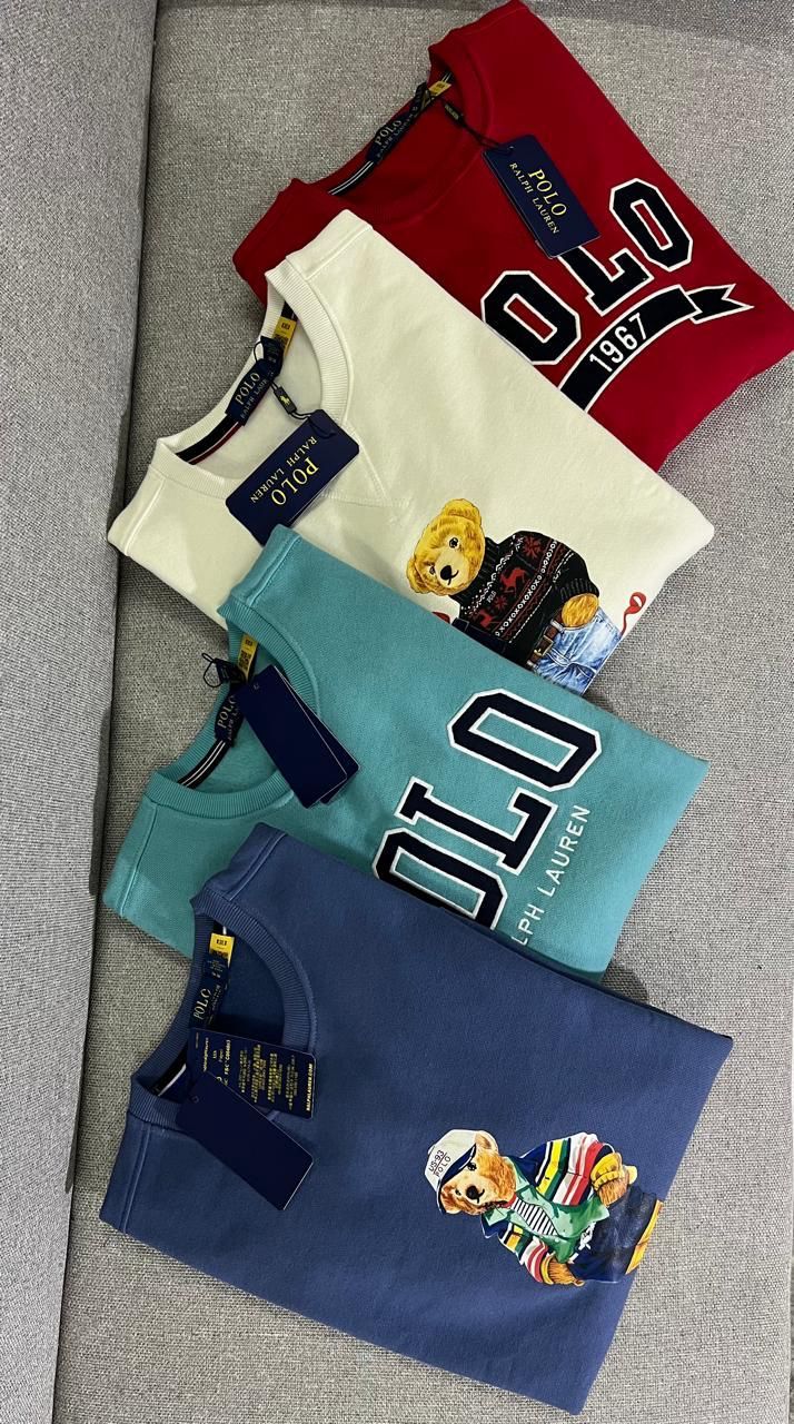 Ralph lauren Premium Quality Round Neck Full Sleeve Men&#39;s Winter sweatshirts - 30 Pc