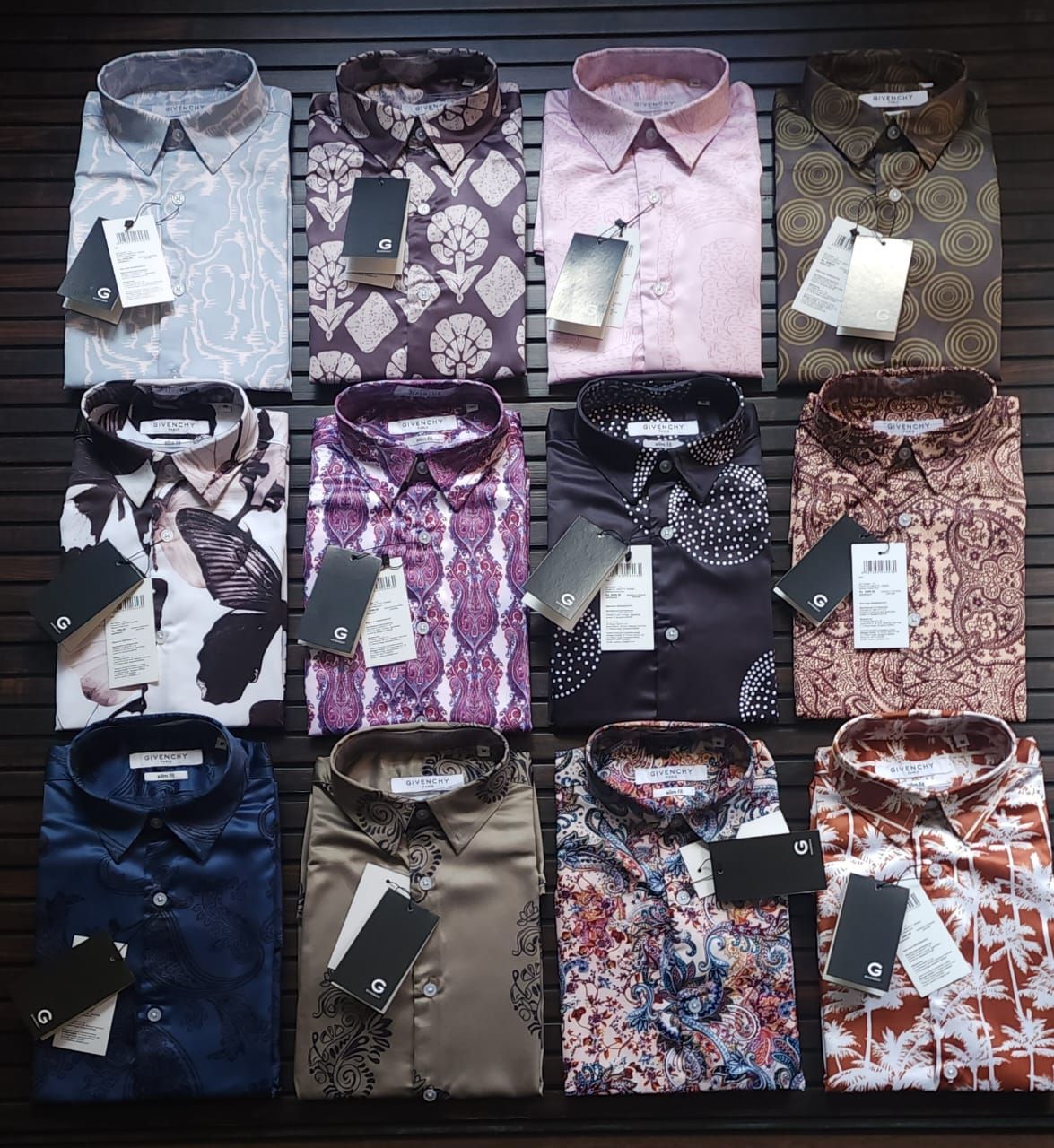 Givenchy Premium Quality Collar Neck Full Sleeve Men&#39;s Shirt - 65 Pc