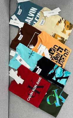 ​Calvin klein Premium Quality Cotton Round Neck Half Sleeve Kid's T-shirt - 60 Pc