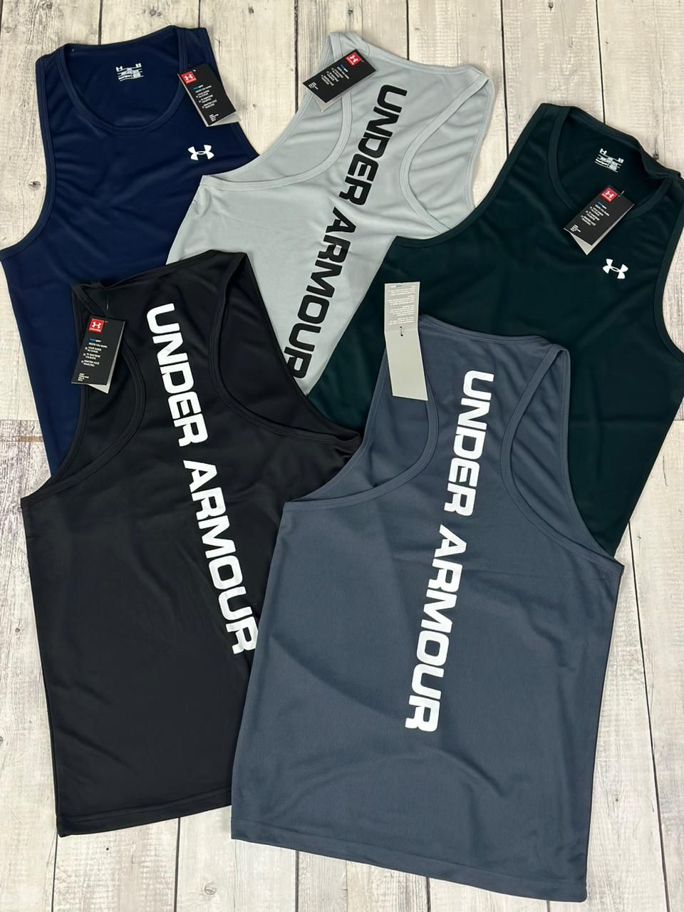 Underarmour Premium Quality Dri-fit Men&#39;s Gym Vests - 44 Pc