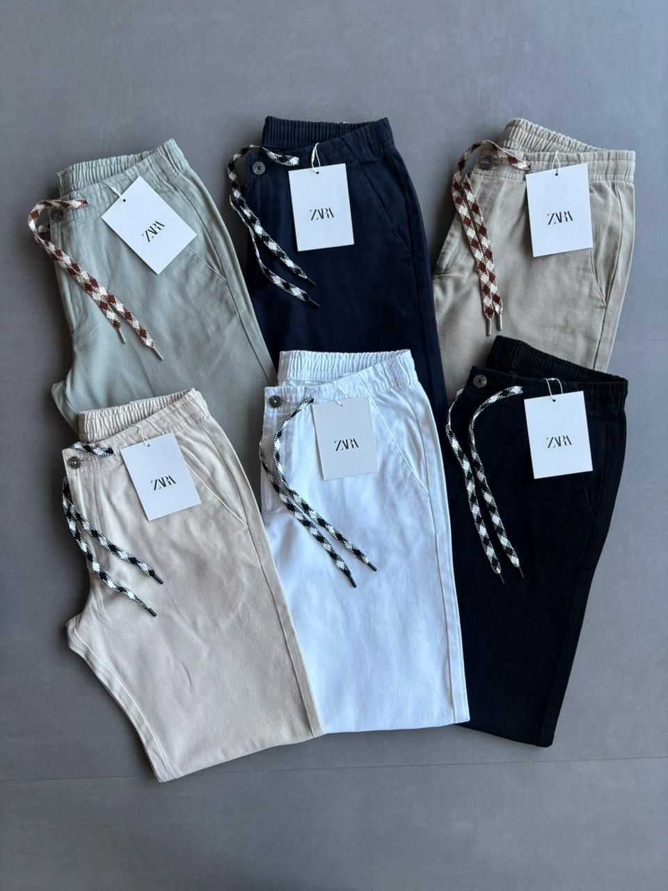 Zara Premium Quality Mom Fit Linen Men&#39;s Trousers - 48 Pc
