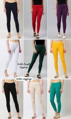 Go Colours Premium Quality Simar Lycra Full Length Ladies Leggins - 80 Pc