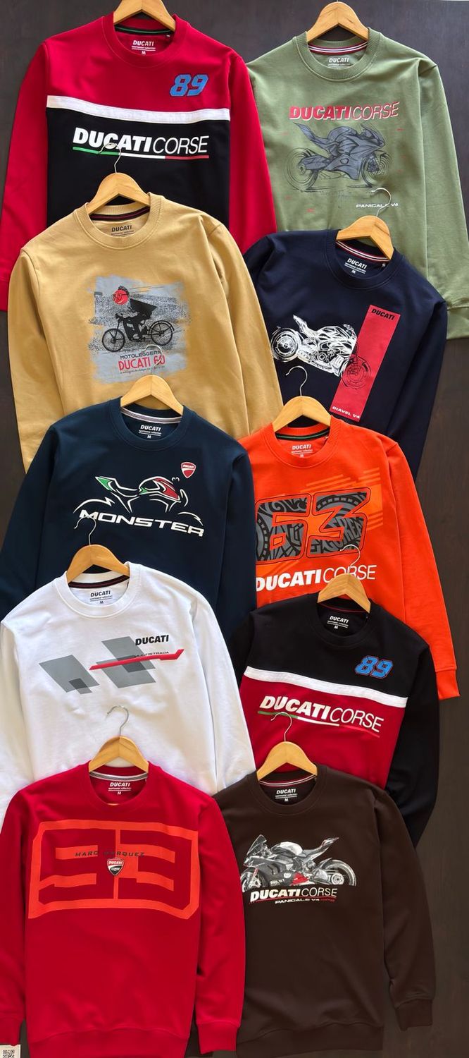 Ducati Premium Quality Cotton Round Neck Full Sleeve Men's Sweatshirt - 44 Pc