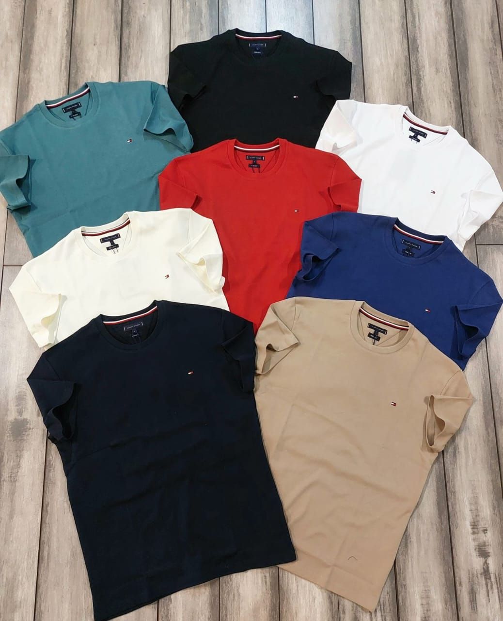 Tommy Premium Quality Round Neck Half Sleeve Men's T-Shirt - 68 Pc