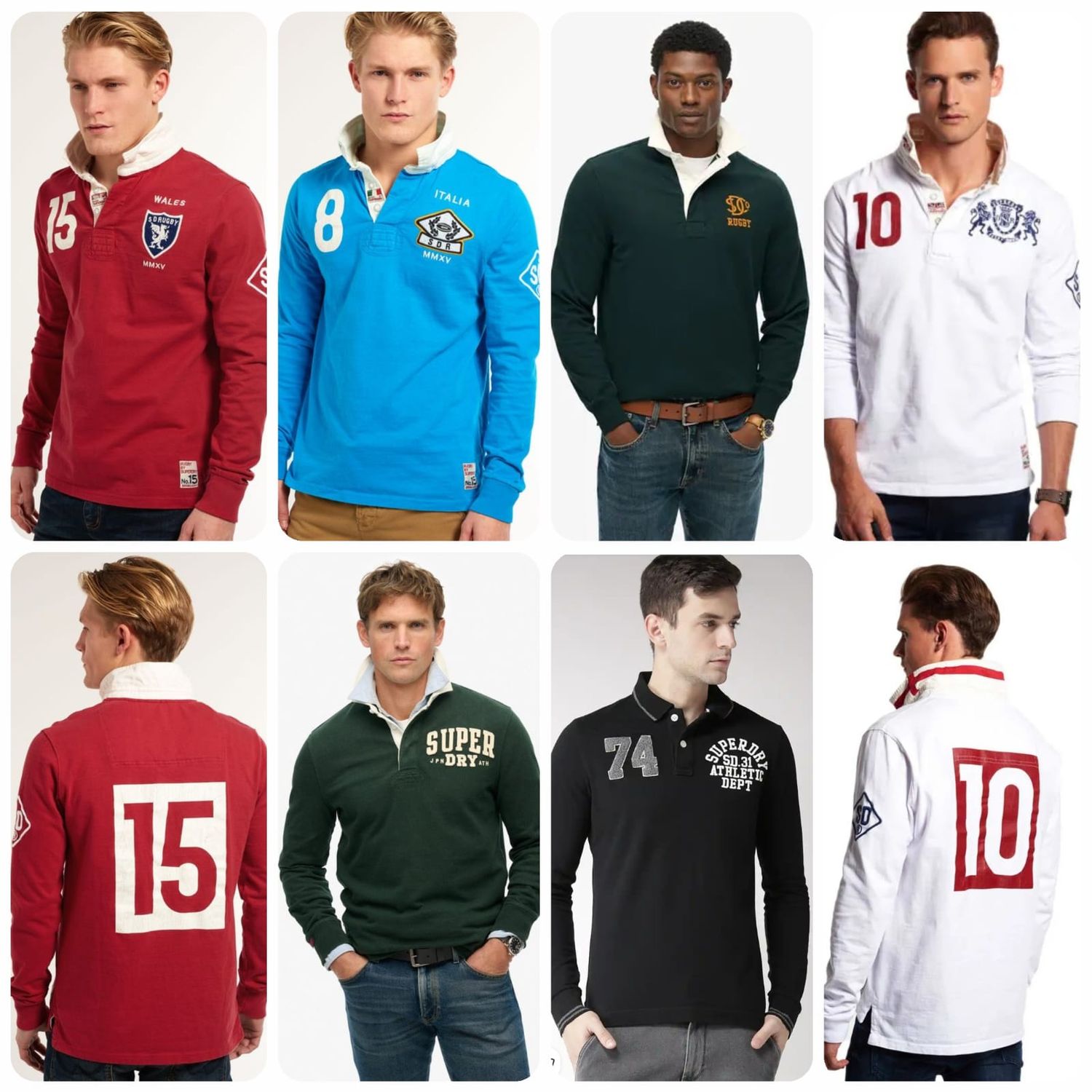 ​Superdry Premium Quality Collar Neck Half Sleeve Men's T-shirt - 61 Pc