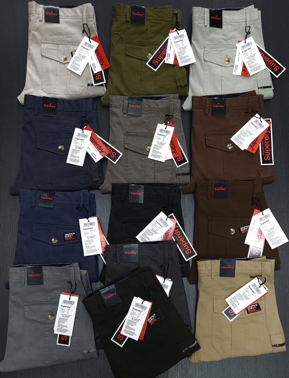 Superdry Premium Quality Lycra Men's Cargo Pant - 52 Pc