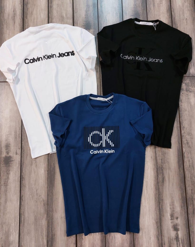 Calvin Klein Premium Quality Round Neck Half Sleeve Men's T-Shirts - 52 Pc