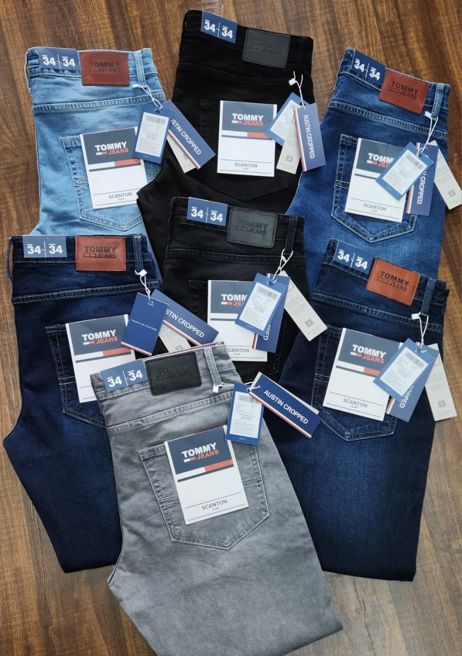 Tommy Hilfiger Premium Quality Slim Fit Straight Men's Denim Jeans - 55 Pc