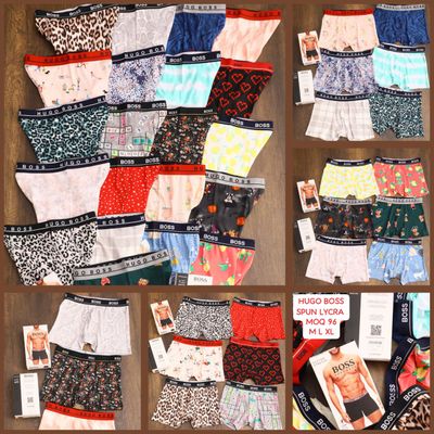 Hugo Boss Premium Quality Lycra Cotton Men's Trunks - 96 Pc