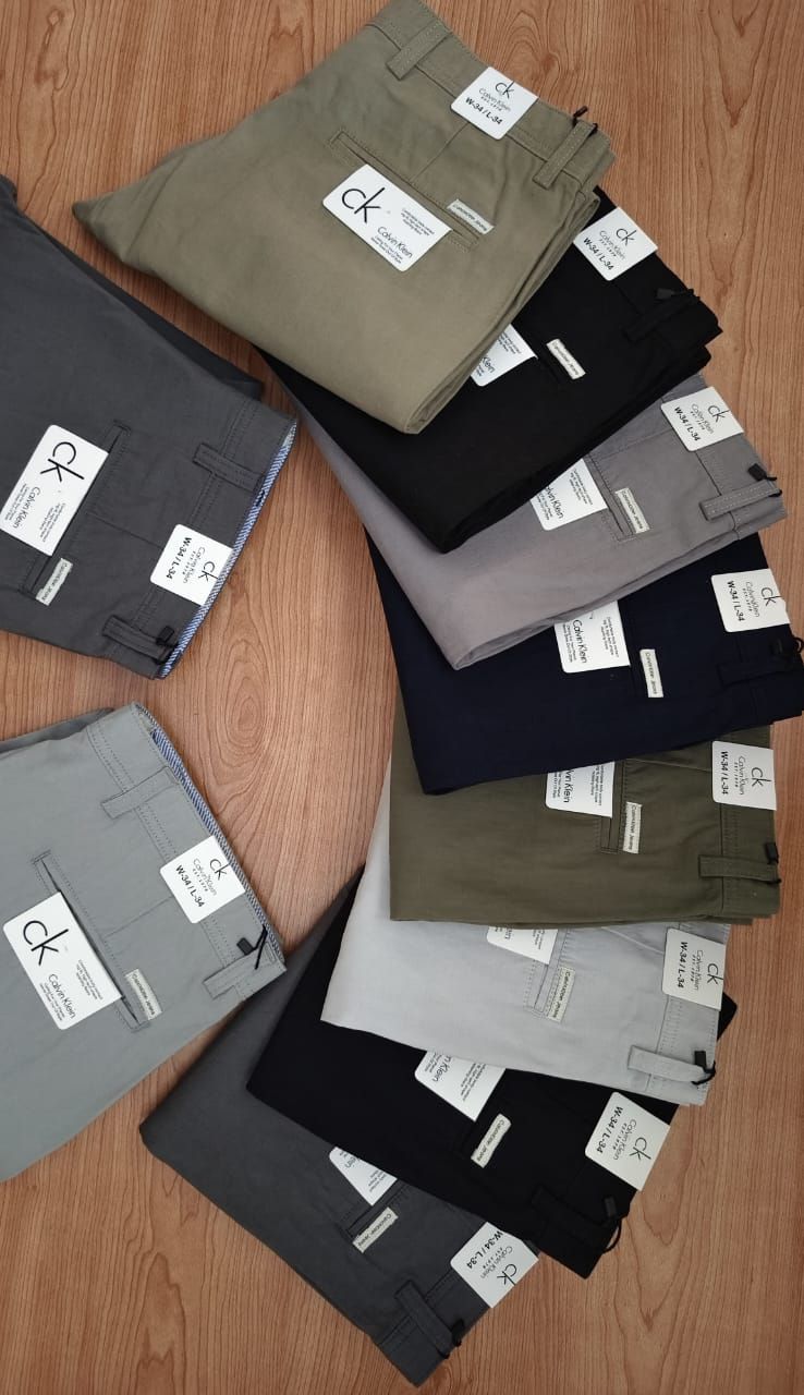 Calvin Klein Premium Quality Lenin Fabric  Cotton Lycra Slim Fit Men's Jeans - 77 Pc