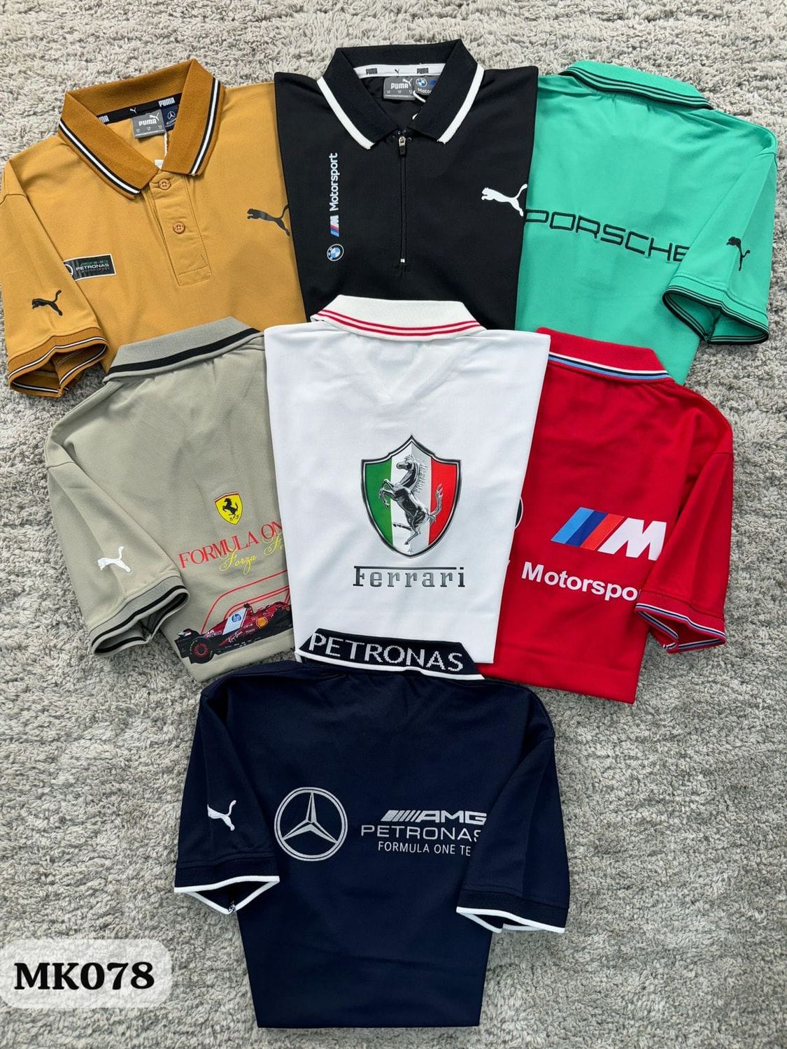 Puma Premium Quality Cotton Collar Neck Half Sleeve Men's T-shirt - 64 Pc