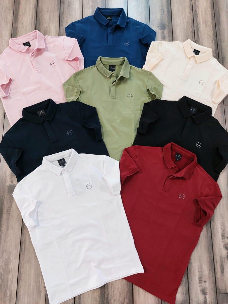 Armani Exchange Premium Quality Collar Neck Half Sleeve Men’s Polo T-Shirts - 60 Pc