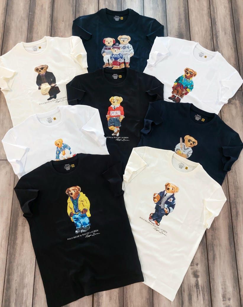 Ralph Lauren (Teddy) Premium Quality Round Neck Half Sleeve Men's T-shirt - 68 Pc