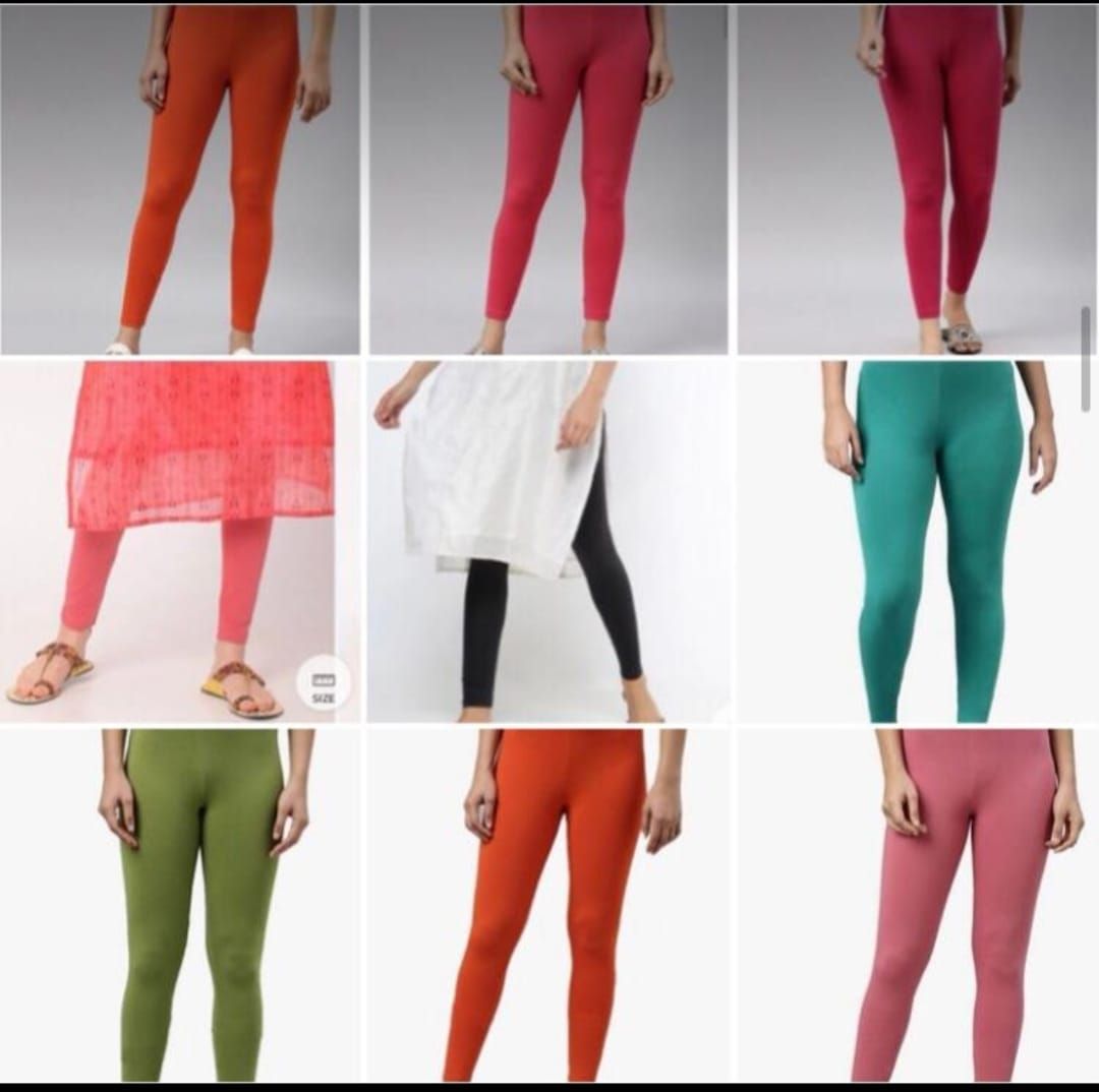 ​Go colors Premium Quality Ankle length Women's Leggings - 100 Pc