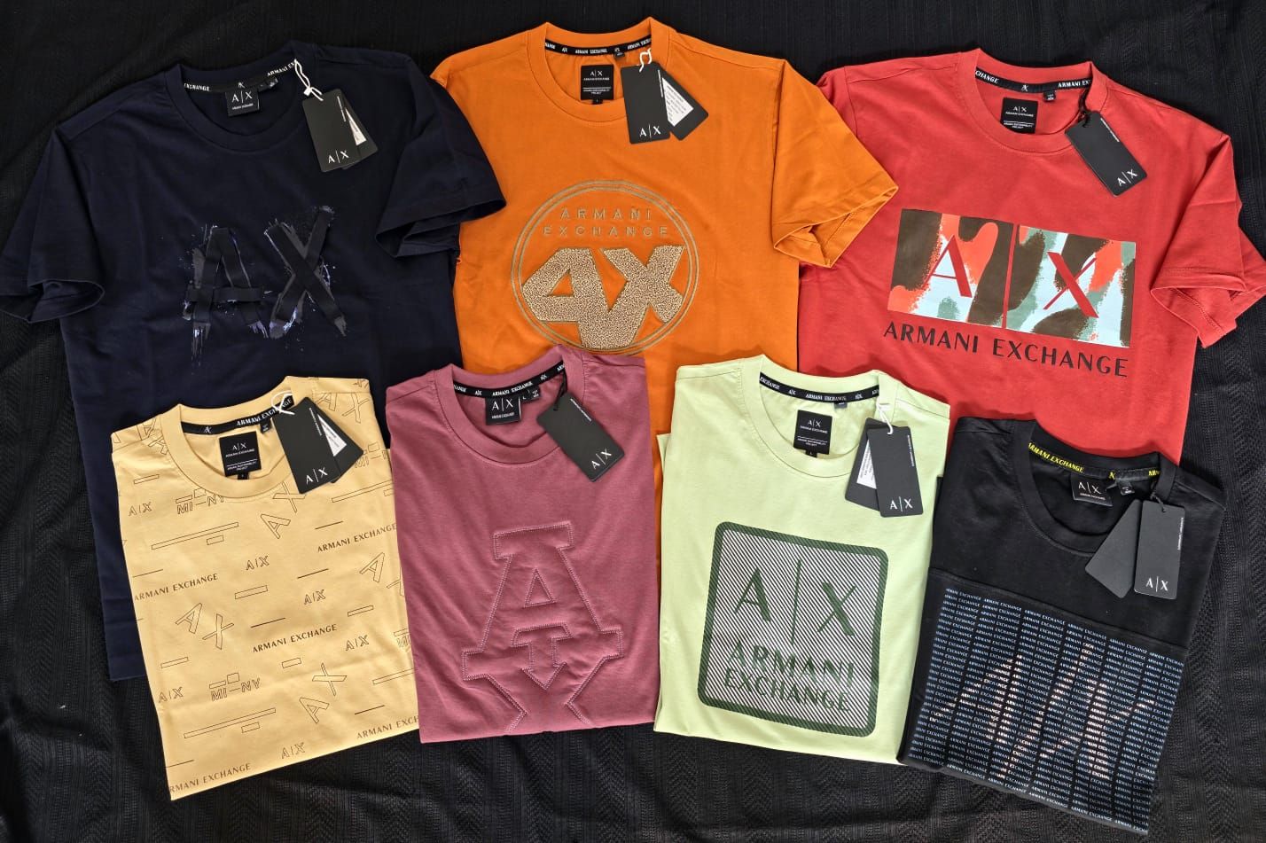​Armani Exchange Premium Quality Cotton Round Nack Half Sleeve Men's T-shirt - 52 Pc