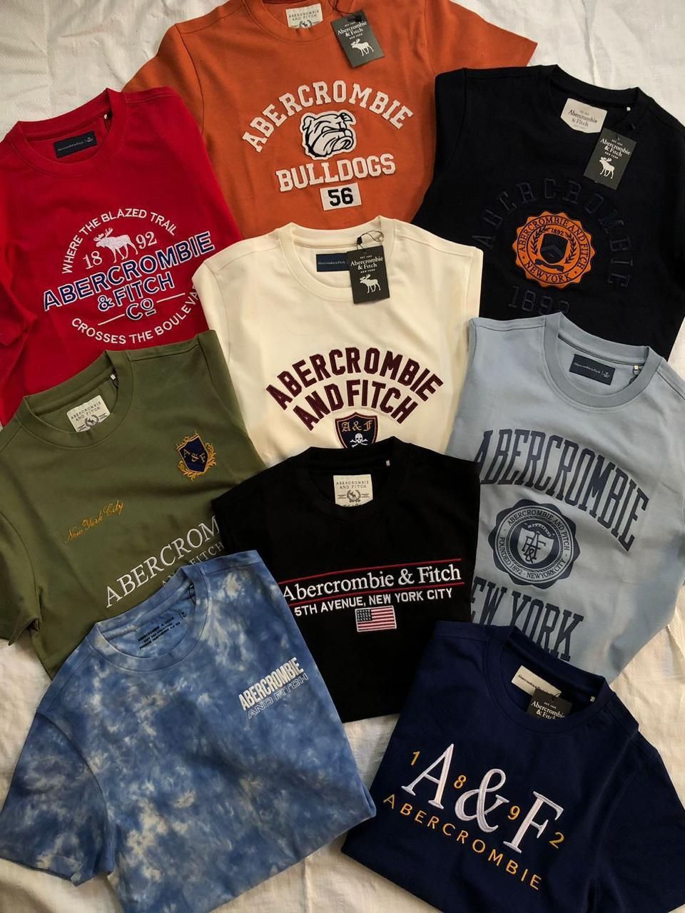 Ambercombie (Big Size) Premium Quality Round Neck Half Sleeve Men's T-shirt - 60 Pc