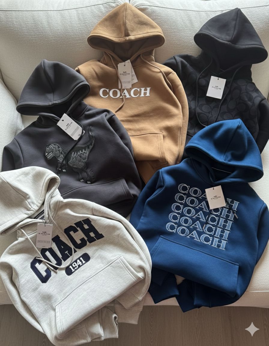Coach Premium Quality Full Sleeve Men's Hoodies - 20 Pc
