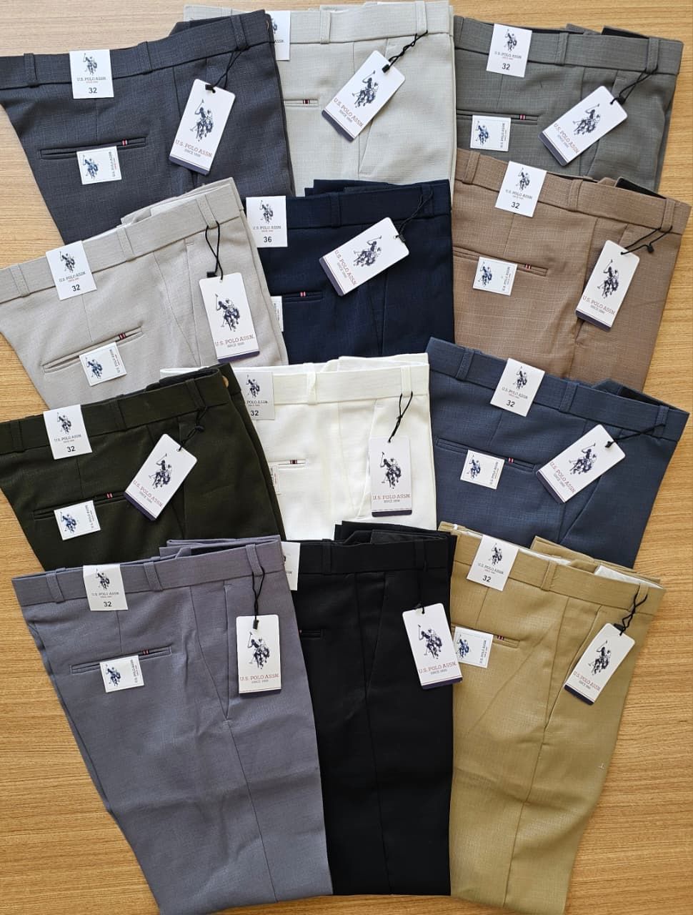 Us Polo Premium Quality Lenin Lycra Formal Men's Pant - 72 Pc