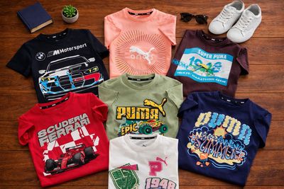 Puma Premium Quality Cotton Round Neck Half Sleeve kid's T-shirt - 43 Pc