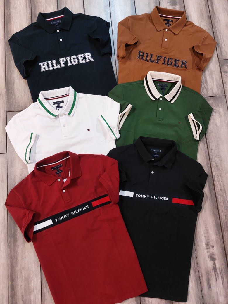 Tommy Premium Quality Collar Neck Half Sleeve Men’s Polo T-Shirts - 46 Pc