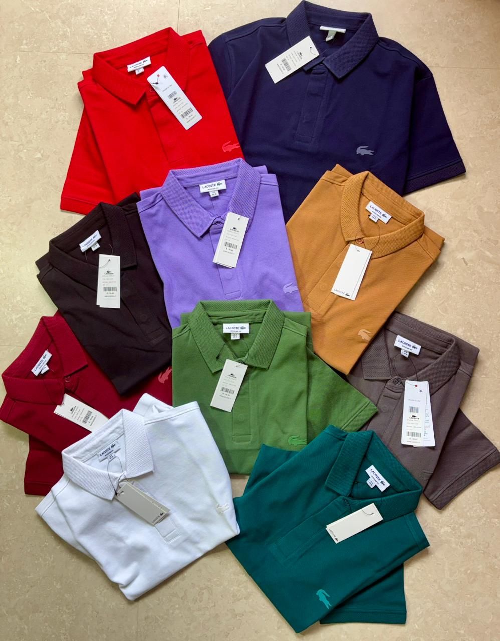 Men's Branded Premium Quality Collar Neck Half Sleeve Men's Polo T-shirt - 45 Pc