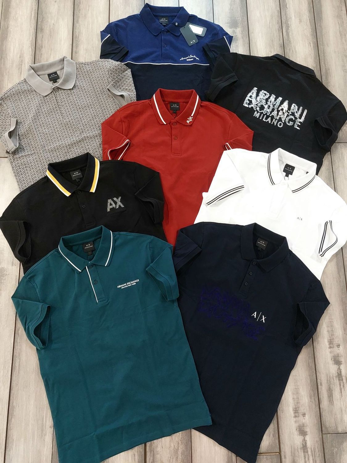 Armani Exchange Premium Quality Collar Neck Half Sleeve Men’s Polo T-Shirts - 60 Pc