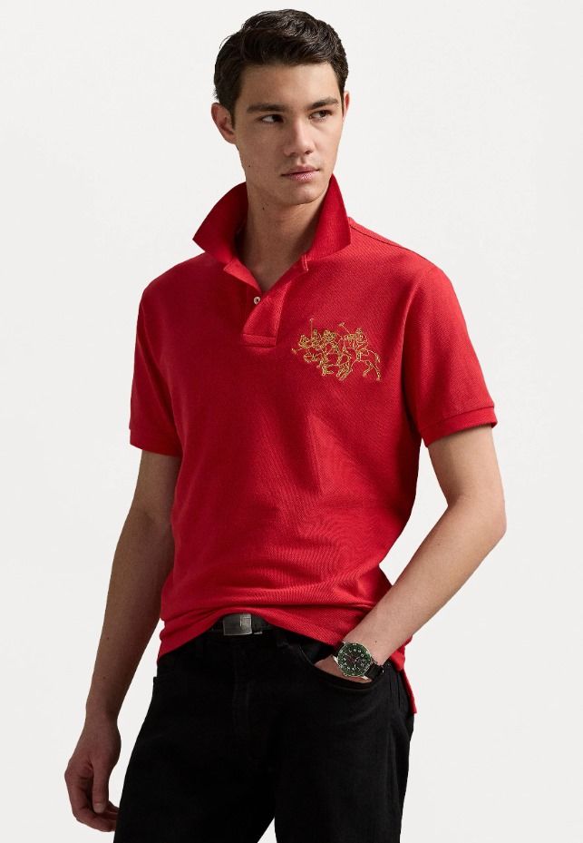 Ralph Lauren Premium Quality Cotton Collar Neck Half Sleeve Men's Polo T-shirt - 36 Pc