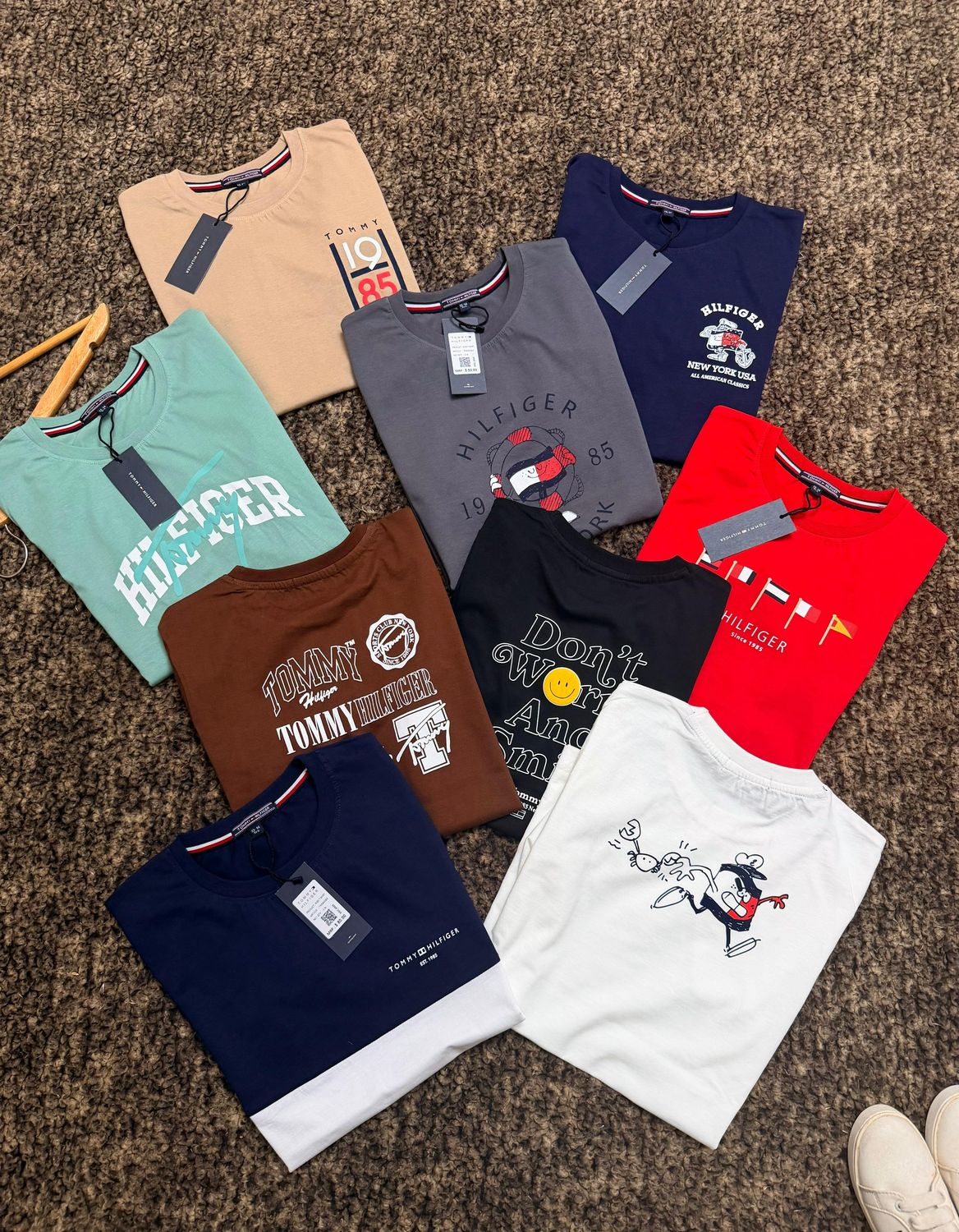 Tommy Hilfiger Premium Quality Crew Neck Half Sleeve Kid's T-shirt - 60 Pc