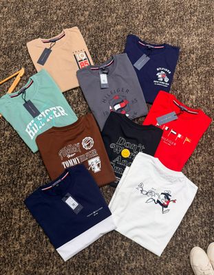 Tommy Hilfiger Premium Quality Crew Neck Half Sleeve Kid's T-shirt - 60 Pc