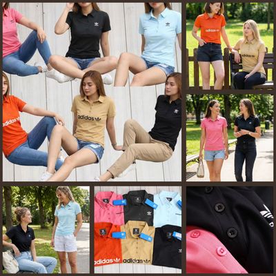 Adidas Premium Quality Collar Neck Half Sleeve Women's T-shirt - 30 Pc