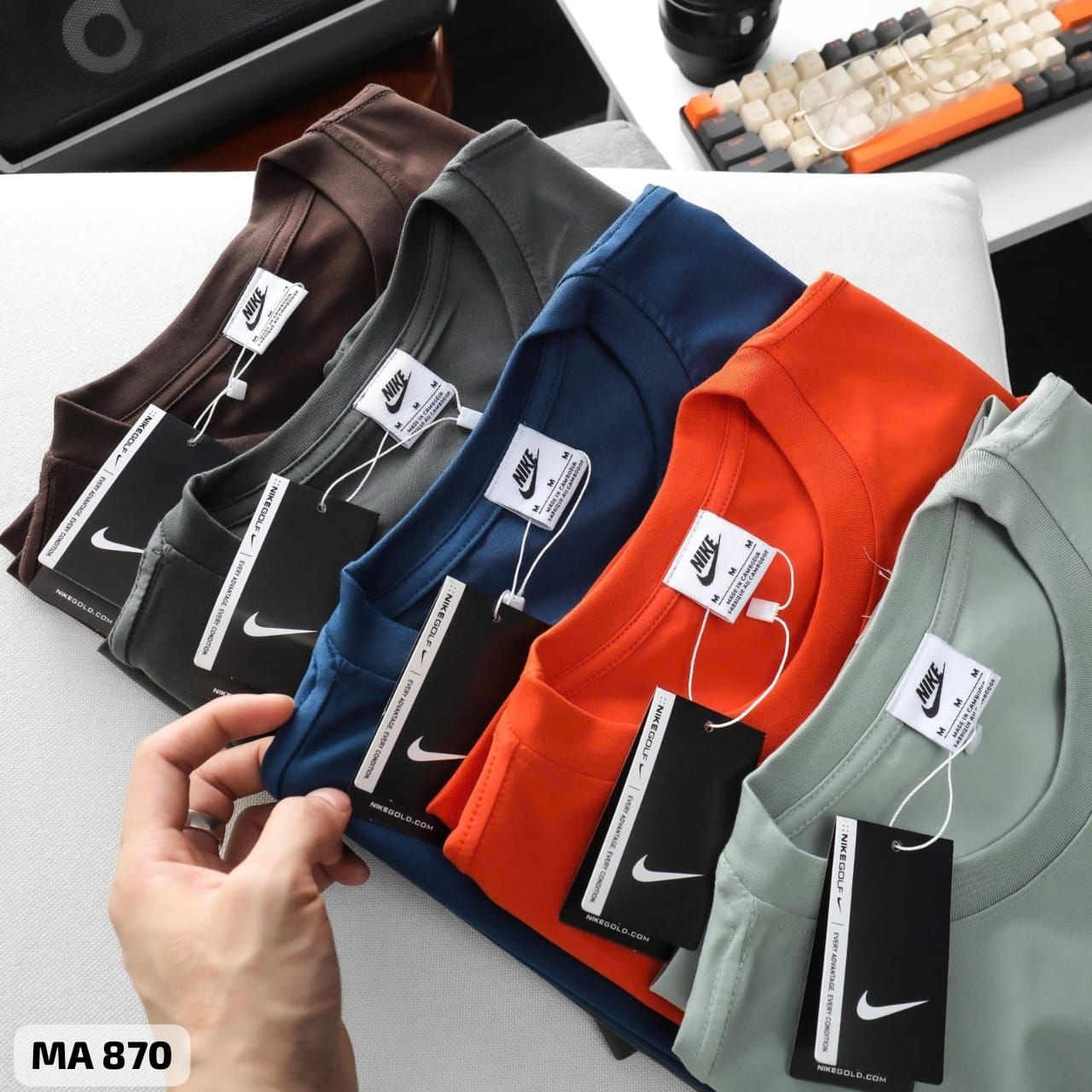 Nike Premium Quality Cotton Round Neck Half Sleeve Men's T-shirt - 40 Pc