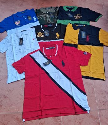 ​Ralph Lauren Premium Quality Collar Neck Half Sleeve Men's T-shirt - 70 Pc