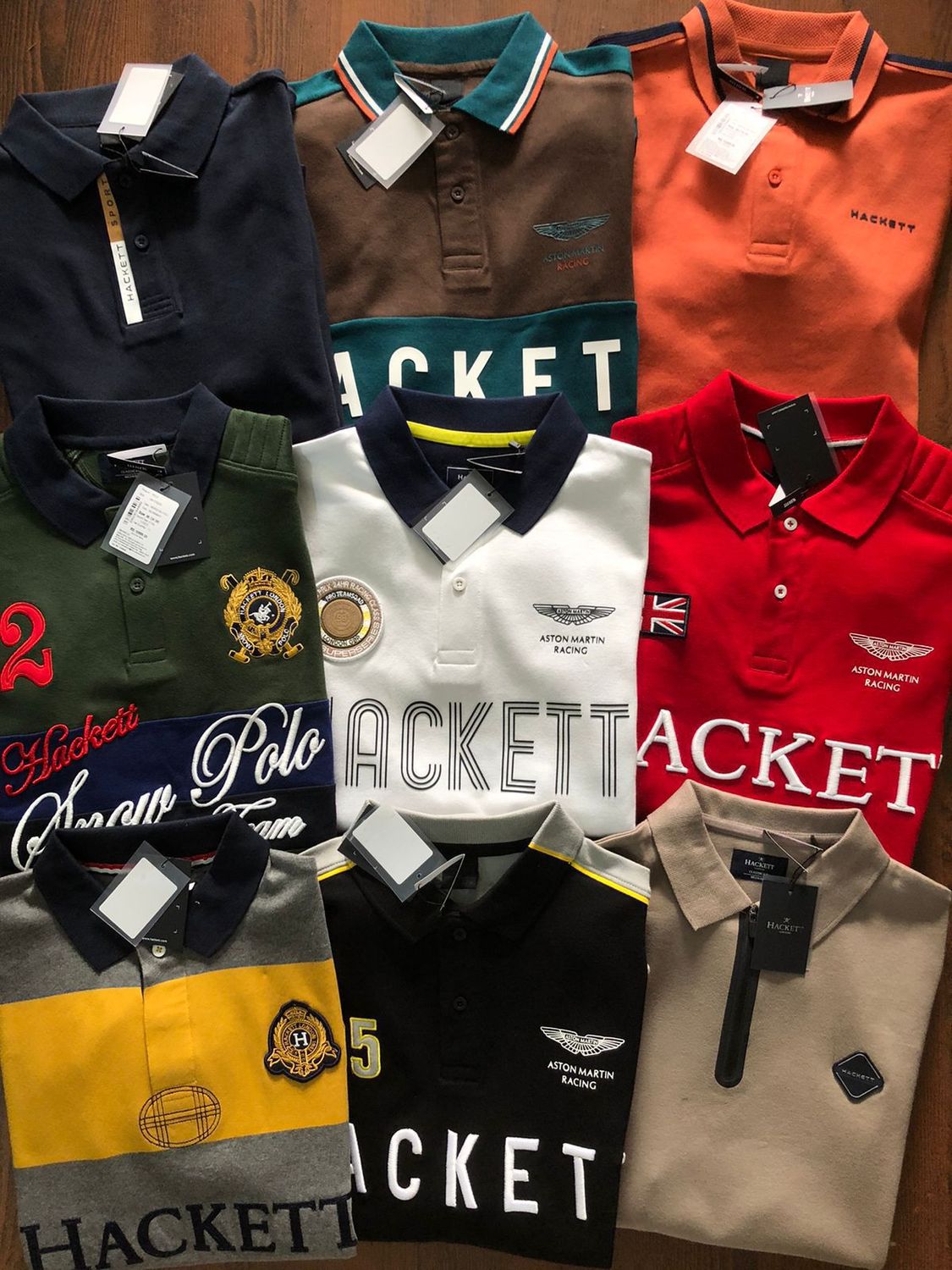 ​Hackett Premium Quality Cotton Collar Neck  Half Sleeve Men's T-shirt - 75 Pc