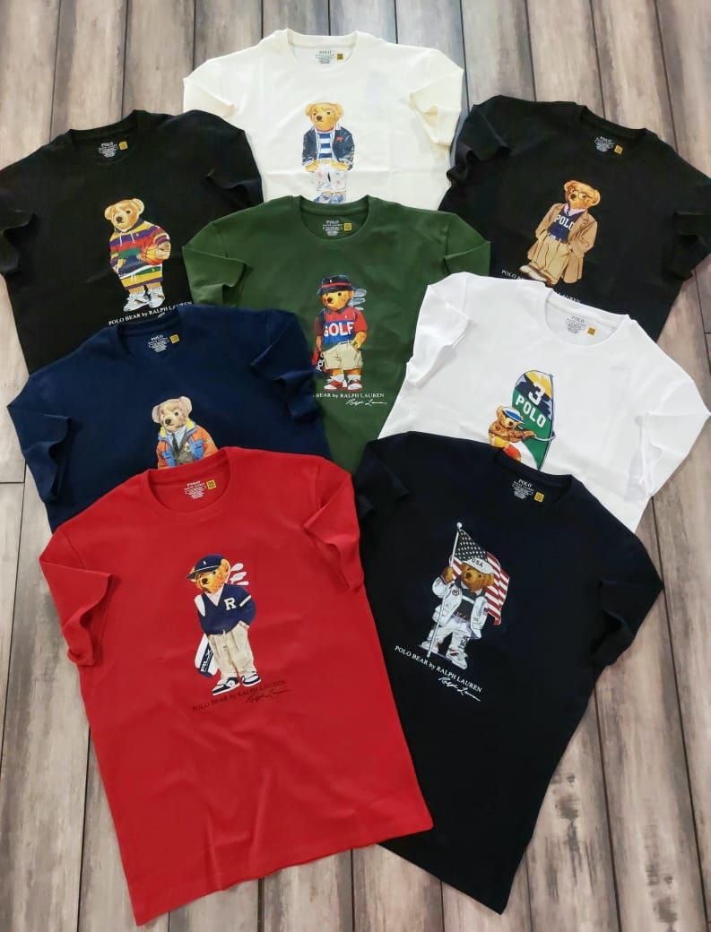 Ralph Lauren (Teddy) Premium Quality Round Neck Half Sleeve Men's T-Shirts - 68 Pc