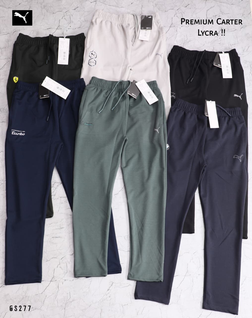 Puma Premium Quality UltraSoft Carter Lycra Sports Wear Men's Track Pant - 28 Pc