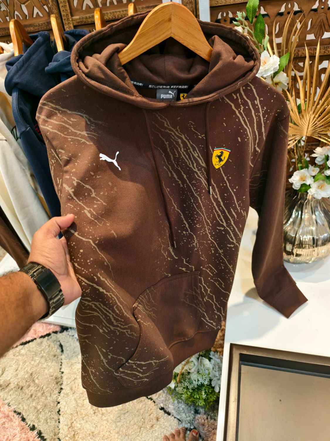 Puma Premium Quality Cotton Full Sleeve Men's Hooded Sweatshirt - 36 Pc