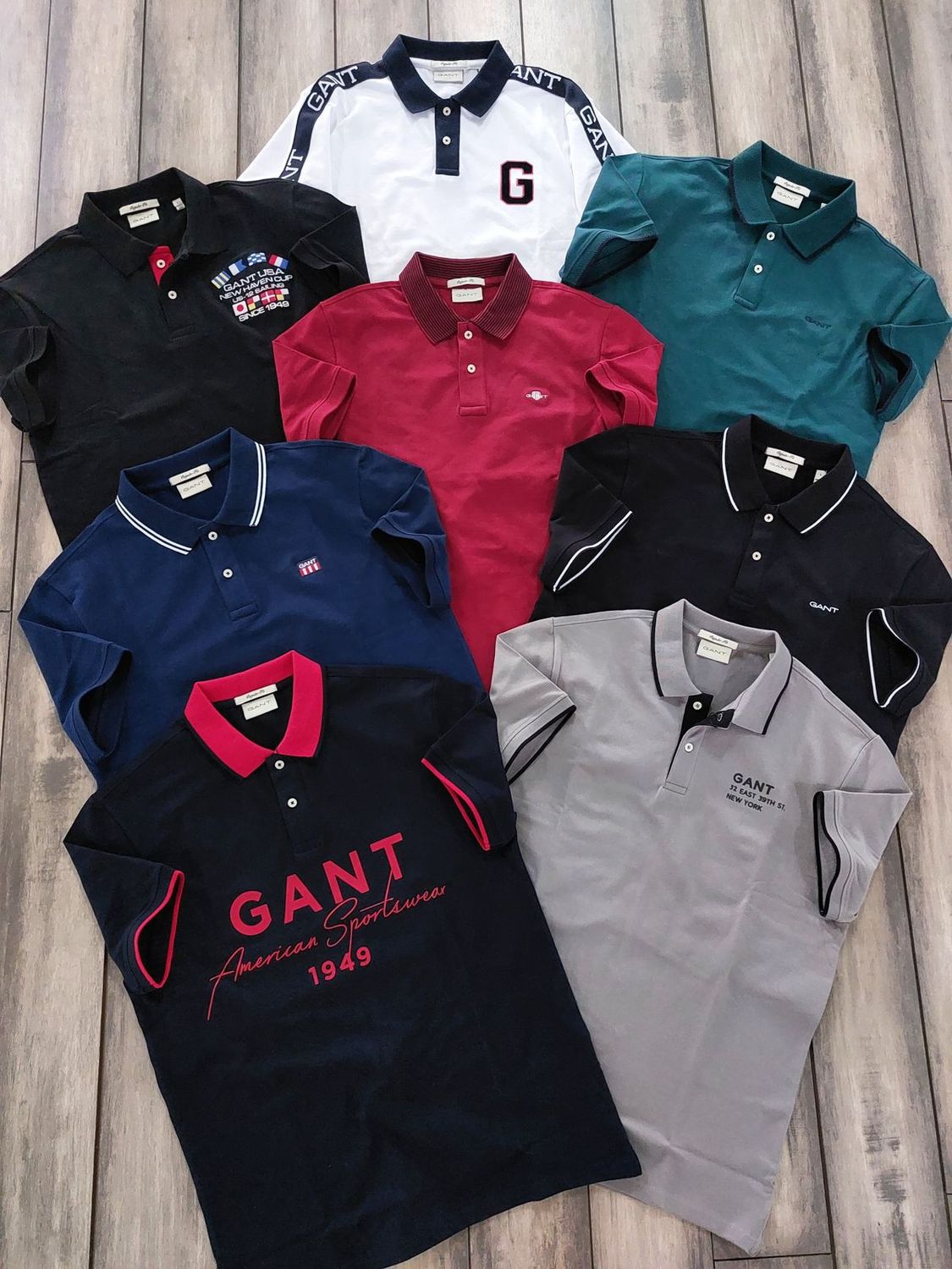 Gant Premium Quality Collar Neck Half Sleeve Men’s Polo T-Shirts - 60 Pc