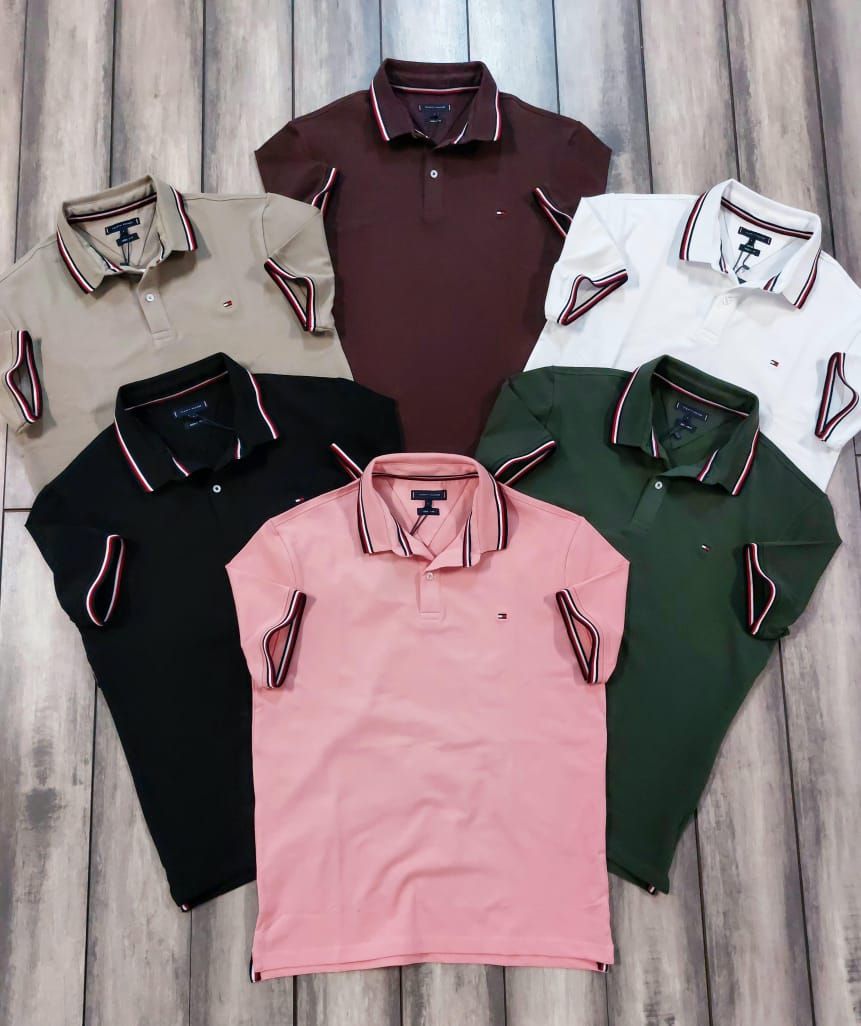 Tommy Premium Quality Collar Neck Half Sleeve Men’s Polo T-Shirts - 46 Pc