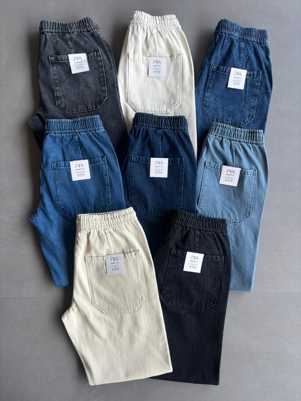 Zara Premium Quality baggy fit Men's denims Jeans - 62 Pc