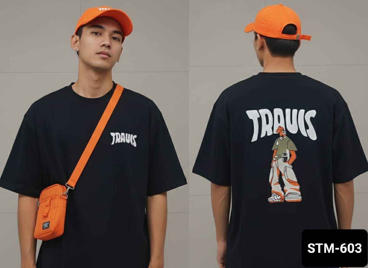 Grey Armour Premium Quality Cotton Oversized Dropshoulder Round Neck Half Sleeve Men's T-shirt - 30 Pc