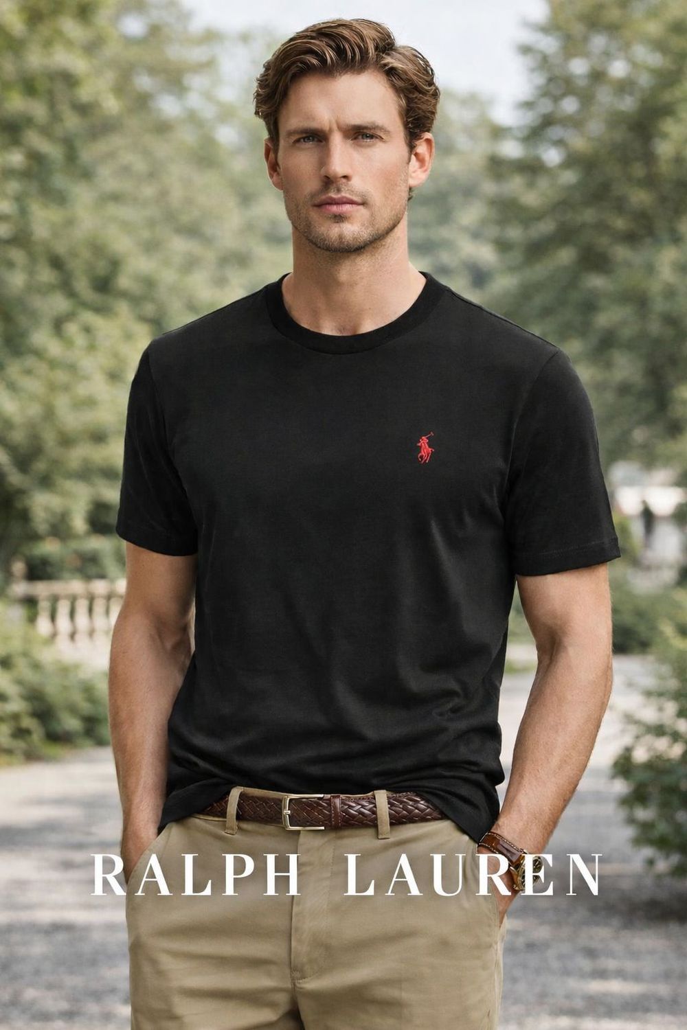 ​Ralph Lauren Premium Quality Crew neck Half Sleeve Men's T-shirt - 56 Pc