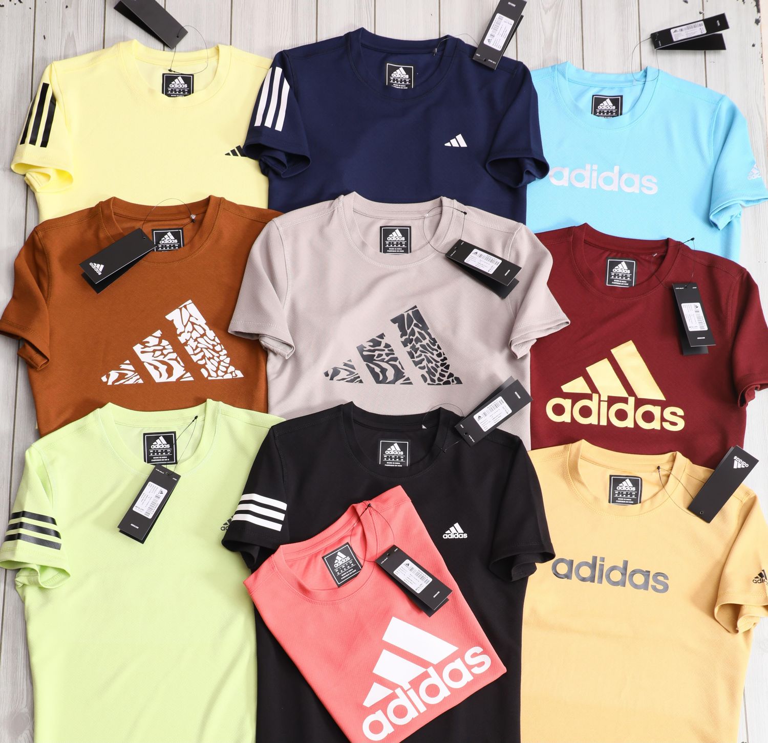 Adidas Premium Quality Fourway Lycra Active Wear Crew Neck Half Sleeve Women's T-shirt - 43 Pc