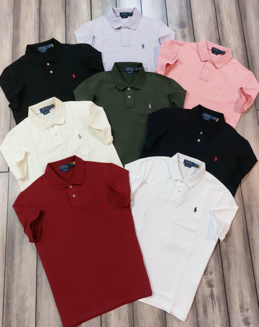 Ralph Lauren Premium Quality Collar Neck Half Sleeve Men’s Polo T-Shirts - 60 Pc