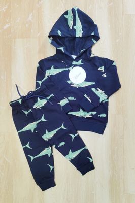 Disney Premium Quality Cotton Loop knit Kids Hooded Co-ord Set - 32 Set