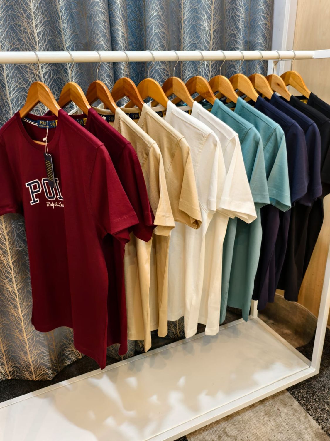 Ralph Lauren Premium Quality Cotton Crew Neck Half Sleeve Men's T-shirt - 52 Pc