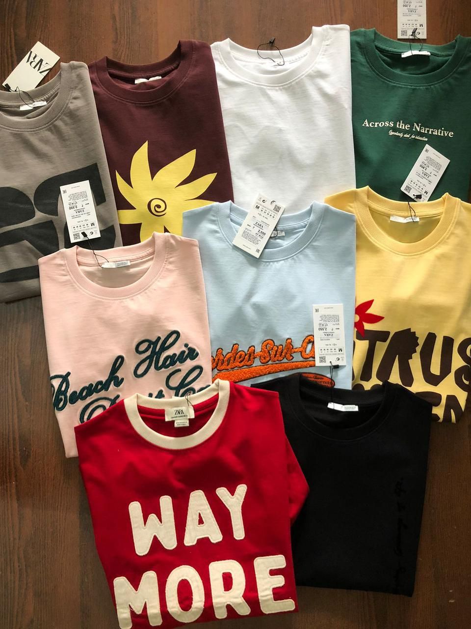 Zara Premium Quality  Crew Neck Half Sleeve Men's T-shirt - 75 Pc