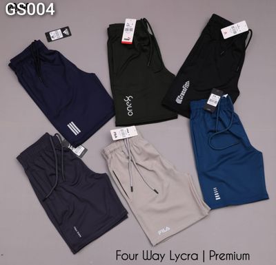 Multi Brand Combo  HIGH PREMIUM SPORTS WEAR 4 WAY LYCRA  SHORTS  -40 pc